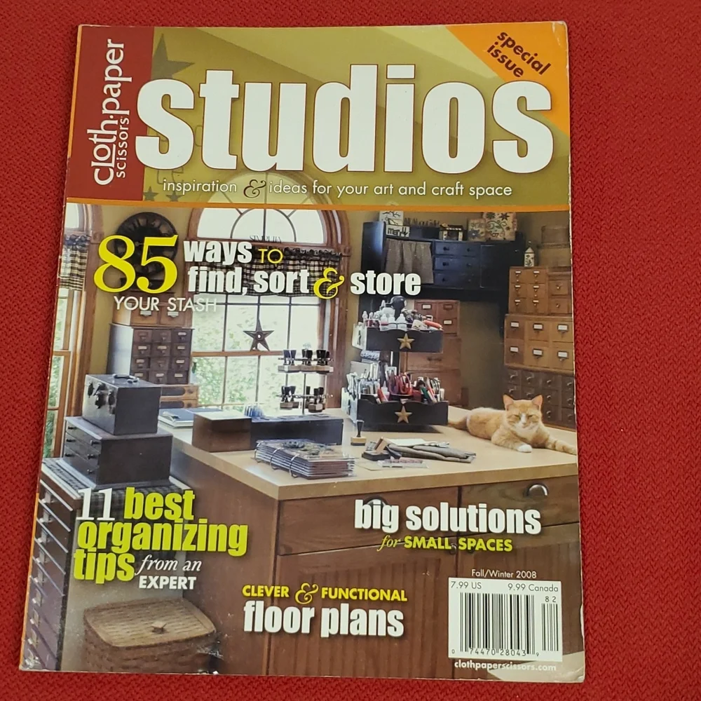 STUDIOS Cloth Paper Scissors 2 issues Fall/Winter 2008 Fall 2009 artist studios